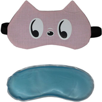 

Tootpado Sleep Eye Mask With Cool Gel Eye Shade For Travel Blind Fold - Pink (6LNT331)(50 g)