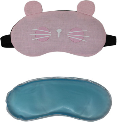 

Tootpado Sleep Eye Mask With Cool Gel Eye Shade For Travel Blind Fold - Pink (6LNT332)(50 g)