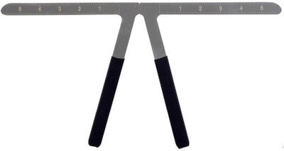 

Traditional Tattoo T brow Scale Eyebrow Stencil(1)