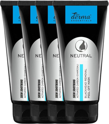 

True Derma Essentials Activated Carbon (Charcoal) Blackhead Removal Peel off Mask-Pack of 4(100 ml)