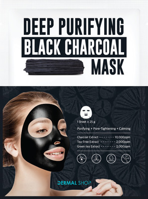 

Dermal Korea Dermal Shop Deep Purifying Charcoal Mask(25 g)