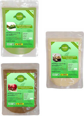 

Fedele Herbal Neem Powder,Pomegranate peel Powder,Multani Mitti Powder Natural Powder For Skin Care Combo Pack of 3(100Gm each) 300Gm(300 g)