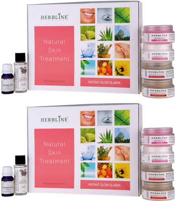 Herbline Instant Glow Glabra 180gm Pack Of-2 180 g(Set of 2)