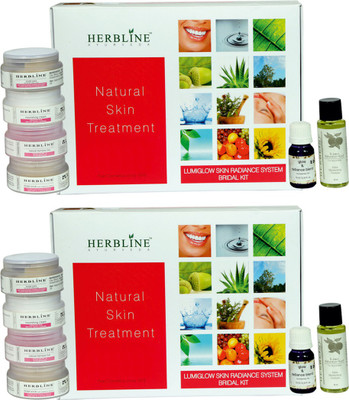 

Herbline Lumiglow Skin Radiance System Bridal Kit 180gm Pack Of-2 180 g(Set of 2)