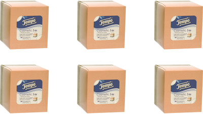 

Tempo Facial Tissue Cosmetic Box 3-ply 60 pulls(Pack of 360)