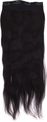

Sukanya Hair Real Human Clip in extensions For Women ( Length 22" ) Hair Extension