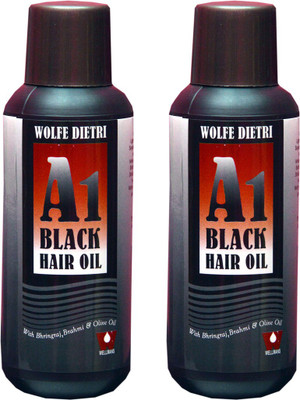 

Dr. Wellmans A1 BLACK HAIR OIL WITH BHRINGRAJ,BRAHMI & OLIVE OIL(PACK OF 2) Hair Oil(300 ml)