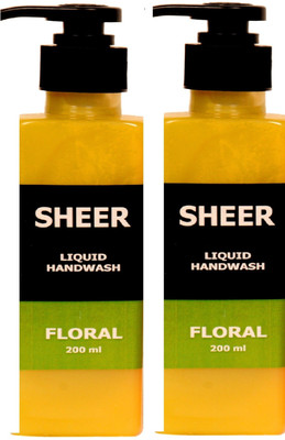 

Sheer Premium Liquid Hand wash Floral (200ml each)(400 ml, Pump Dispenser, Pack of 2)