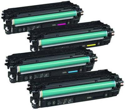 

SDC 508A Toner Cartridge Compatible For HP 508A Toners - CF360A, CF361A, CF362A & CF363A Toner Cartridges For Use In HP LaserJet M553 & M552 Printers - Combo Value Pack Multi Color Ink Toner(Black, Cyan, Magenta, Yellow)