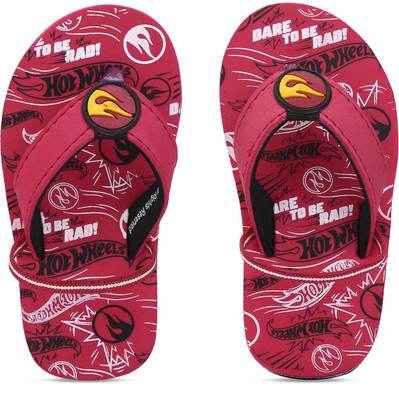 

Hot Wheels Boys Slip On Slipper Flip Flop(Red