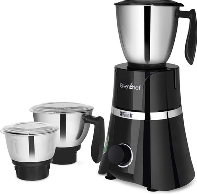 

Greenchef Flen 750 Mixer Grinder(Black, 3 Jars)