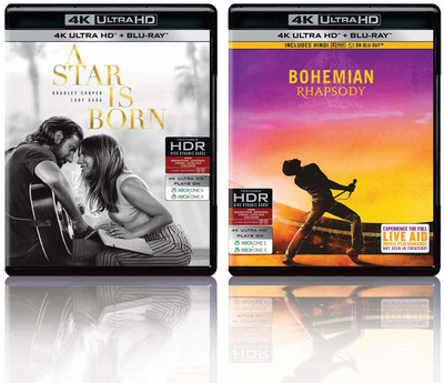 

A Star Is Born & Bohemian Rhapsody (4K UHD & HD) (4-Disc)(4K(UHD) Blu-ray English)