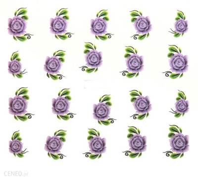 

SENECIO® Iris Purple Rose Nail Art Manicure Decals Water Transfer Stickers 1 Sheet Size :6.2*5.2cm(Multicolor)