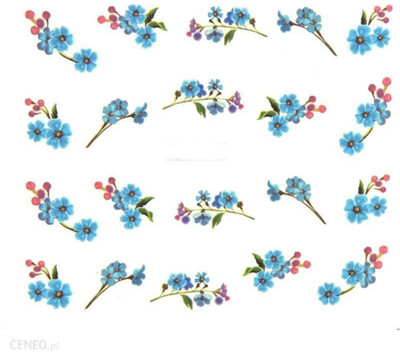 

SENECIO® Blue Blossom Nail Art Manicure Decals Water Transfer Stickers 1 Sheet Size :6.2*5.2cm(Multicolor)