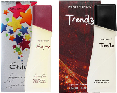 

Windsong's Unisex Apparel Perfume Trendy, Enjoy Fragrance of Love 60ml (Pack of 2) Perfume - 120 ml(For Men & Women)