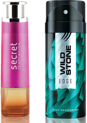 

Secret Temptation Bohemia Day Edp (100 ml) and Wild Stone Edge Deodorant (150 ml), Pack of 2 Perfume - 250 ml(For Men & Women)