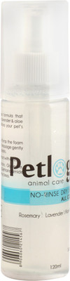 

Petlogix No Rinse Dry Shampoo with Signature Fragrance for Dogs, Cats and Pets Conditioning Built in Dog Shampoo(120 ml)