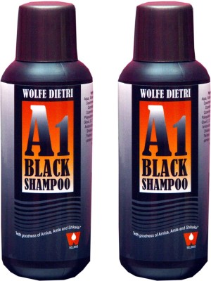 Dr. Wellmans BLACK SHAMPOO WITH GOODNESS OF ARNICA,AMLA & SHIKAKAI(PACK OF 2)(300 ml)