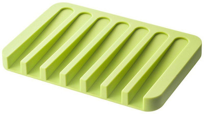 

Perfect Pricee Silicone Soap Dish/Bathroom Soap Case/Soap Holder Tray Water/Away Soap Case(Green)