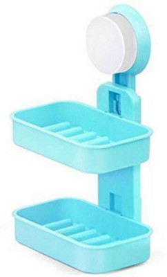 

Mahi Enterprise Hanging Double Layer Soap Box Holder With Suction Cup (Multicolor)(Multicolor)