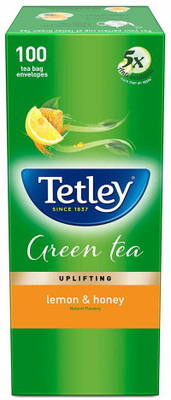 

Tetley Lemon and Honey Green Tea Bags(100 Bags, Box)