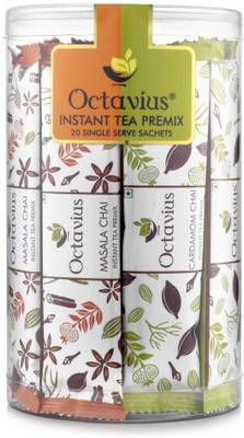 

Octavius Indian Masala & Cardamom Chai 2 in 1 Refill Pack Cardamom Masala Tea(20 Bags, Plastic Bottle)