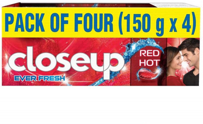 

Closeup Everfresh toothpaste pack of 4 Toothpaste(150 g, Pack of 4)