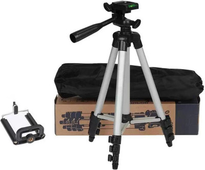 

Mayasva Enterprises ||MTripod 04 ||Portable Digital Camera Mobile Stand|| Tripod(Black, Silver, Supports Up to 3000 g)