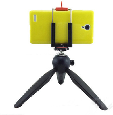 

WEBSTER -228 Mini Mobile Tripod Mount selfie stick Handy Tripod with 360° Rotating Ball Head and Mobile Holder for All Smartphones and SLR/Digital Camera Tripod(Black, Supports Up to 1000 g)