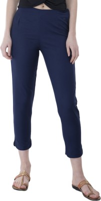 Ambrosial Regular Fit Women Dark Blue Trousers