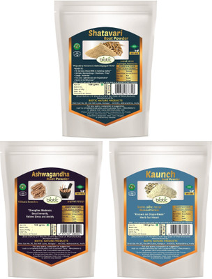 

biotic Shatavari, Ashwagandha & Kaunch Seed(Beej) Powder - 100 g Each(300 g)