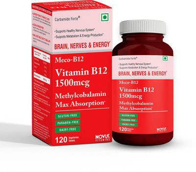 

Carbamide Forte Methylcobalamin Max Absorption Vitamin B12 1500mcg for Brain, Nerves & Energy(120 No)