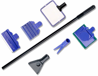 

Venus Aqua 5 in 1 Aquarium Fish Tank Cleaner Set Algae Scraper Fish Net Sponge Plant Fork Gravel Rake Magnetic Aquarium Cleaner( )