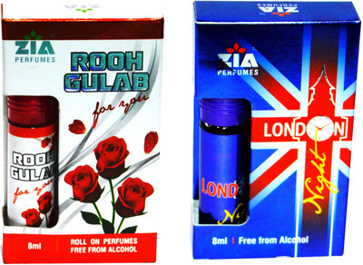

Zia ROOH GULAB & LONDON NIGHT Special Malaysian Edition Floral Attar(Rose)