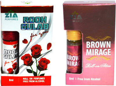 

Zia ROOH GULAB & BROWN MIRAGE Special Malaysian Edition Floral Attar(Rose)