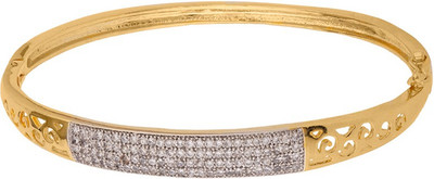 Voylla Brass Cubic Zirconia Gold-plated Bracelet
