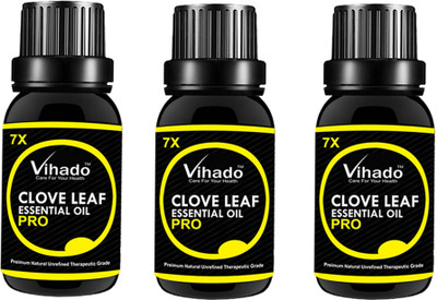 

VIHADO 7x Pro - 100% Pure & Organic, Natural, Undiluted for Aromatherapy, Hair Care, Skin Care & Natural Remedies (20 ml) (Pack of 3)(20 ml)