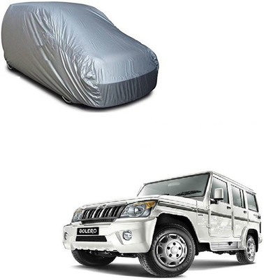 CARIZO Car Cover For Mahindra Bolero (Without Mirror Pockets)(Silver)