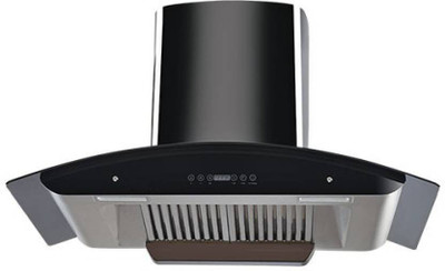 

Sunflame Autoclean Chimney Ace 90 DX Titanium Jet Black Finish 1230m3/hr 90cm Wall Mounted Chimney(Black, Silver 1230 CMH)