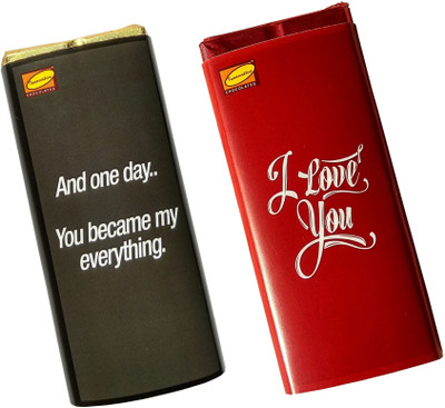 

Innovative Chocolates Combo with Love Message Bars(Pack of 2, 110 g)