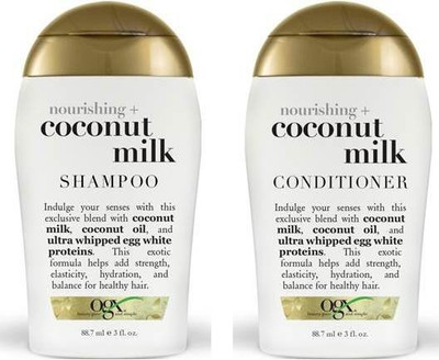 

ogx Nourishing Coconut Milk Shampoo & Conditioner Combo 88.7 Ml(Set of 2)