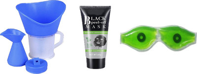 

Appliance Bazar AB- 3-in-1 Steam Vaporizer Steamer Eye mask with charcoal face mask(Set of 3)