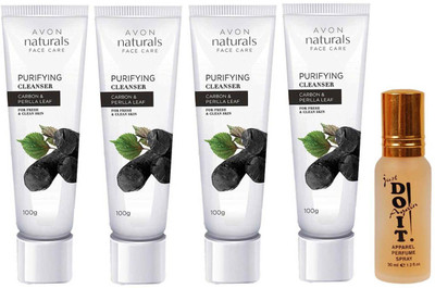 

Avon Anew Carbon Deep Clear Cleanser (set of 4) (400 ml) with one perfume 30 ml(Set of 5)