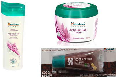 

Himalaya coca butter lip balm, anti hair fall shampoo, anti hair fall cream(Set of 3)