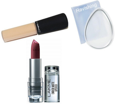 

ravishing silicone puff, mineralize concealer & ENRICH MATTE LIPSTICK(Set of 3)