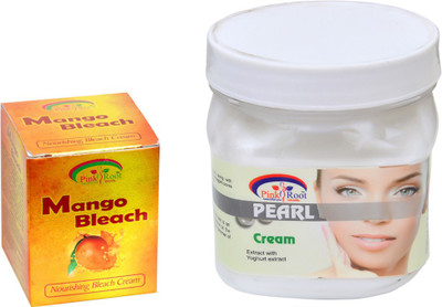 

Pink Root PEARL CREAM 500GM WITH MANGO BLEACH 50GM(Set of 2)