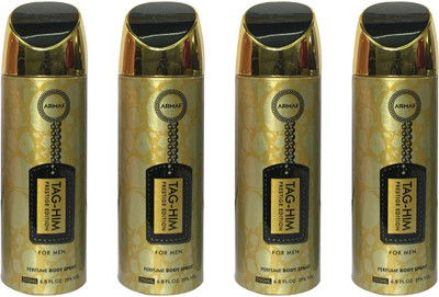 

Armaf TAG-HIM (PACK OF 4) Body Spray - For Men(200 ml, Pack of 4)