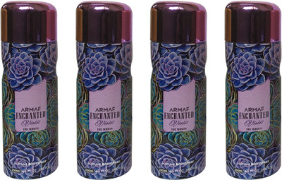 

Armaf ENCHANTED VOILET (PACK OF 4) Body Spray - For Women(200 ml, Pack of 4)
