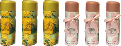 

Armaf 3 ENCHANTED SUMMER AND 3 ENCHANTED BLOOM (PACK OF 6) Body Spray - For Women(200 ml, Pack of 6)