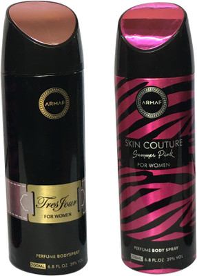 

Armaf TRESFOUR AND SKIN COUTURE (PACK OF 2) Body Spray - For Women(200 ml, Pack of 2)